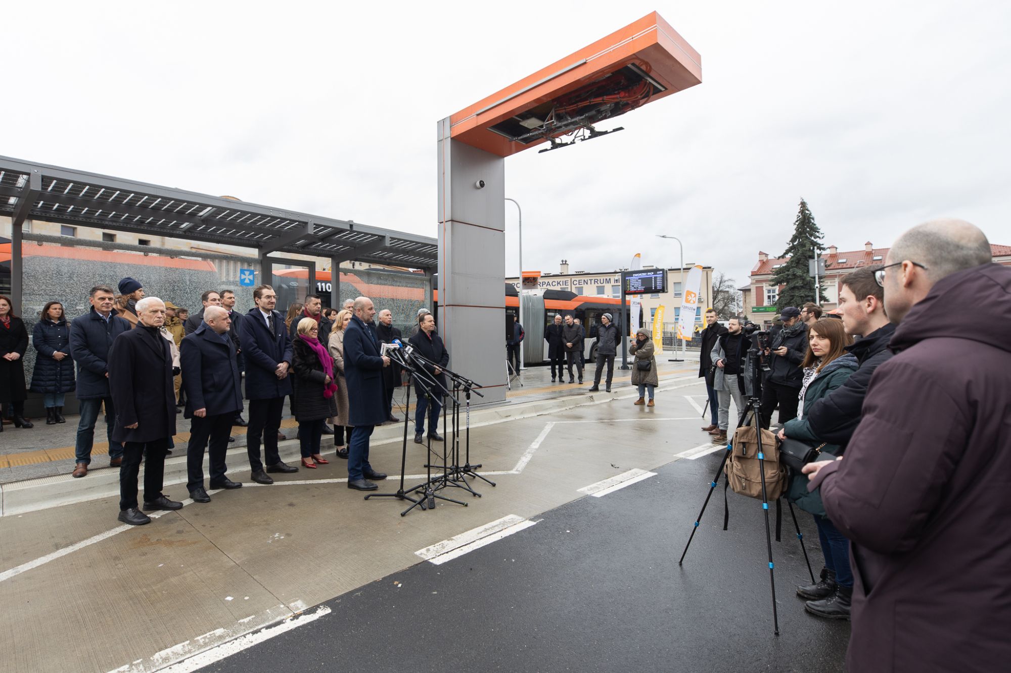 zdjęcie z prezentacji komponentu Rzeszowskiego Centrum Komunikacyjnego w Rzeszowie,fot. Grzegorz Bukała, Urząd Miasta Rzeszowa