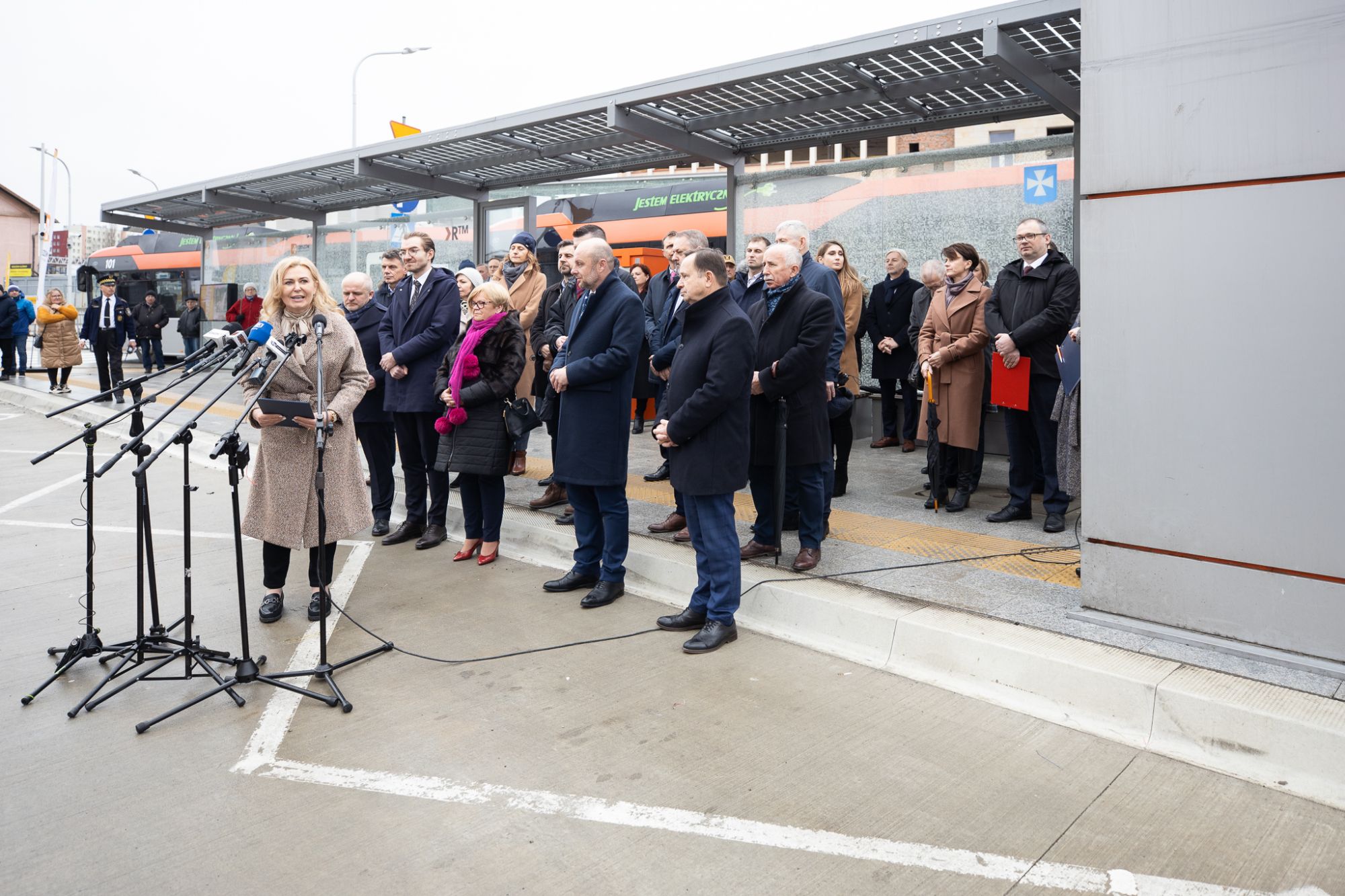 zdjęcie z prezentacji komponentu Rzeszowskiego Centrum Komunikacyjnego w Rzeszowie,fot. Grzegorz Bukała, Urząd Miasta Rzeszowa