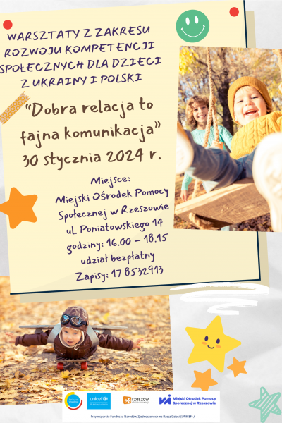 Plakat wydarzenia w języku polskim