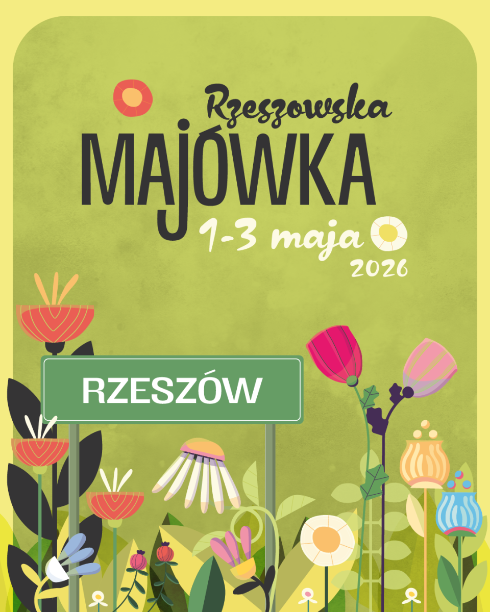 grafika promująca rzeszowską Majówkę