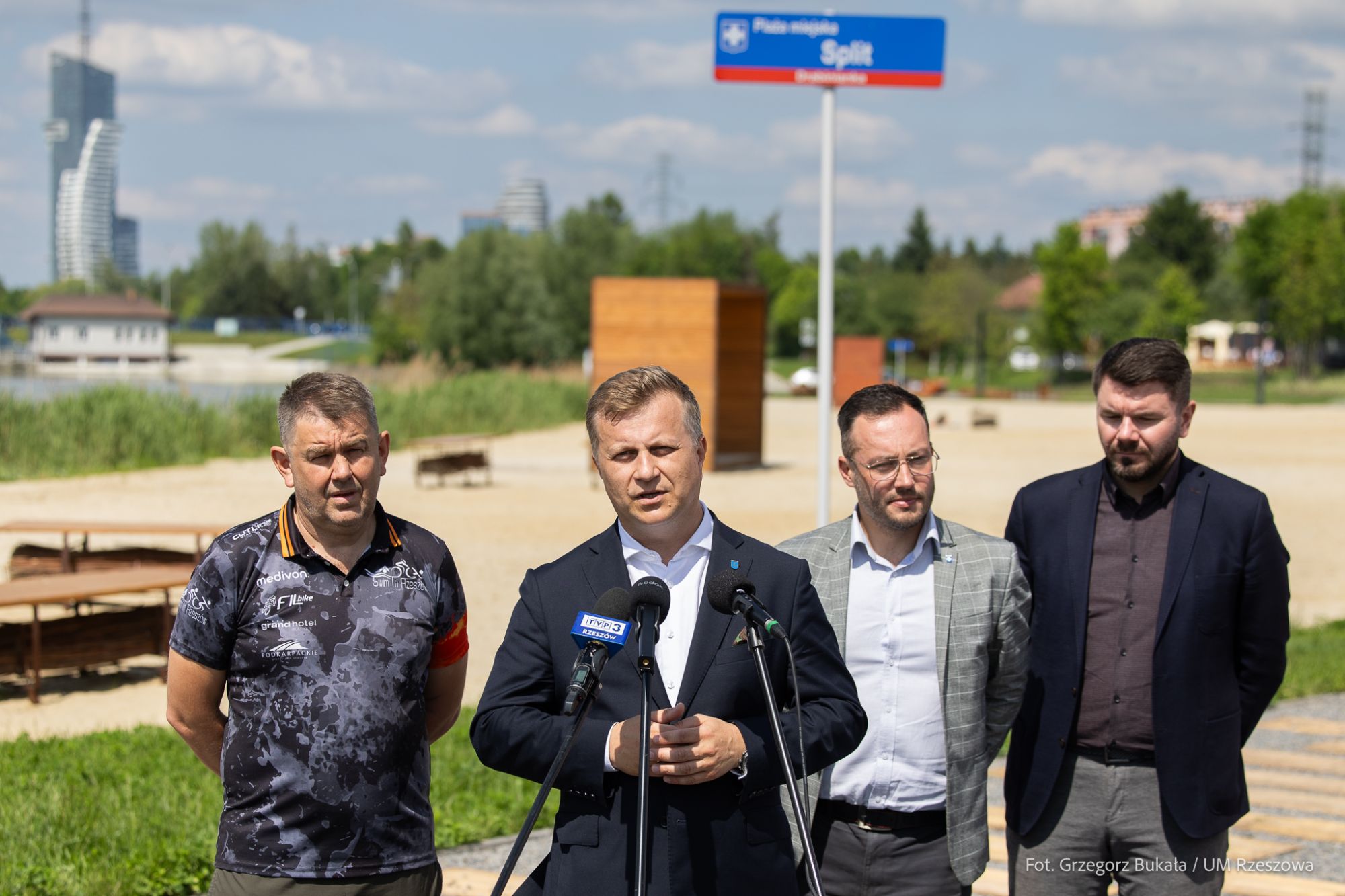 konferencja prasowa Triathlon Rzeszów 2026 r., fot. Grzegorz Bukała, Urząd Miasta Rzeszowa