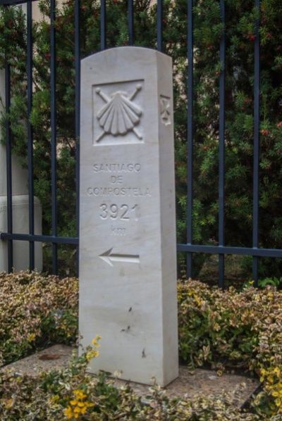 Postument na szlaku Świętego Jakuba przy Sanktuarium Matki Bożej Rzeszowskiej, fot. Agnieszka Szafirska