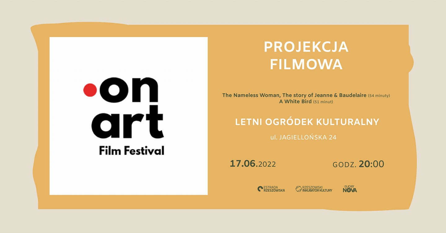 Plakat wydarzenia Festiwal On Art projekcja filmowa w Letnim Ogródku Kulturalnym