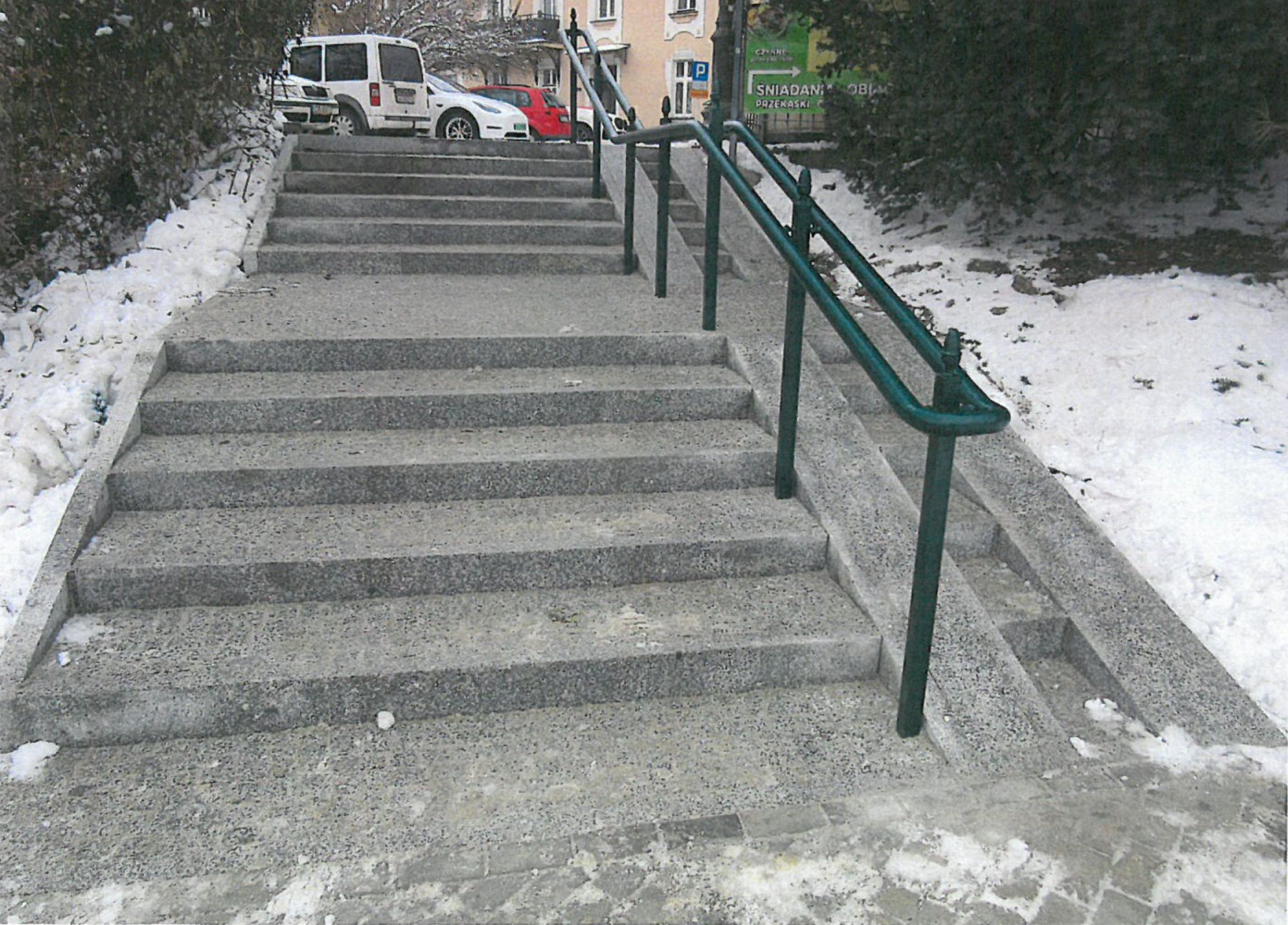 Schody prowadzące z Placu Śreniawitów do Zamku Lubomirskich