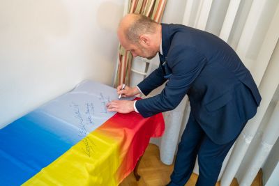 Spotkanie Prezydenta Rzeszowa Konrada Fijołka z Prezydentem Ukrainy Wołodymyrem Zełenskim, fot. Adam Lampart, Urząd Miasta Rzeszowa