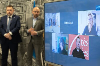 Konferencja prasowa dot. przekazania miastu dotacji przez Stowarzyszenie Miast Francuskich, fot. Grzegorz Bukała / Urząd Miasta Rzeszowa