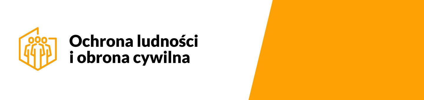 Grafika dekoracyjna Grafika dekoracyjna - banner Ochrona ludności i obrona cywilna